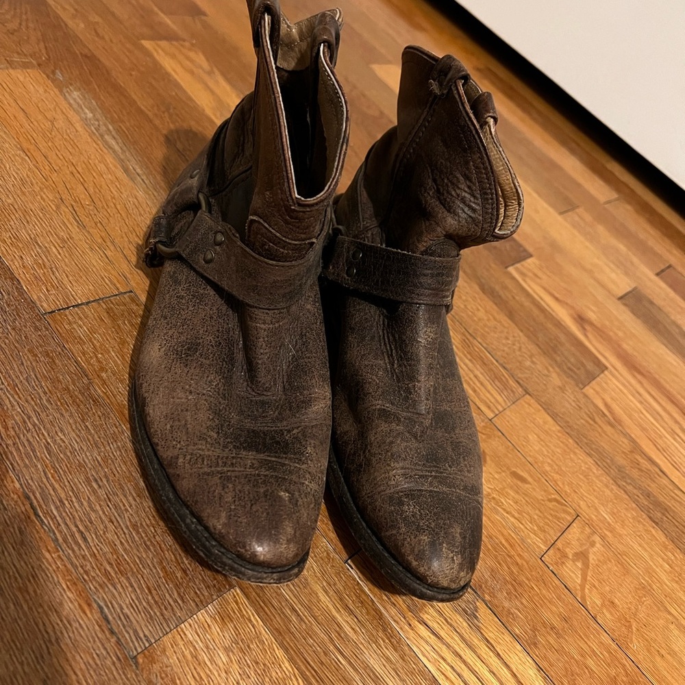 Distressed Frye boots